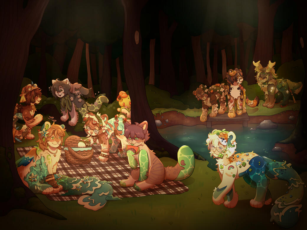 Scene + 8 Characters